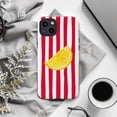 thumbnail image 6 of Retro Lemon Slice Phone Case, Red and White Striped Summer Aesthetic Phone Protective Cover for iPhone 16 15 14 13 12 11 Pro Max Mini Plus, 6 of 6