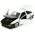 thumbnail image 2 of 1986 Toyota Trueno (AE86) RHD (Right Hand Drive) White with Black Hood "JDM Tuners" Series 1/24 Diecast Model Car by Jada, 2 of 2