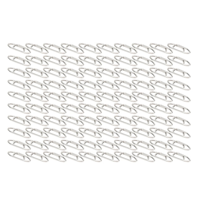 100 Uds aparejos de pesca Clips de alimentación Clips de velocidad de pesca de acero inoxidable conector M