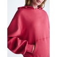 thumbnail image 4 of Scoop Women's and Women's Plus Mineral Wash Oversized Hoodie, Sizes XS-4X, 4 of 5