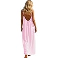 thumbnail image 6 of Tauxra Sundress for Women, Spaghetti Strap, Backless, Long Maxi, A-Line Flowy Casual Dress with Adjustable Straps, Summer, 6 of 7