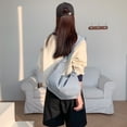 thumbnail image 4 of Solid Nylon Crossbody Bag 2023 New Unisex Large Capacity Casual Shoulder Bag Advanced Student Hobos Bag European American, 4 of 6