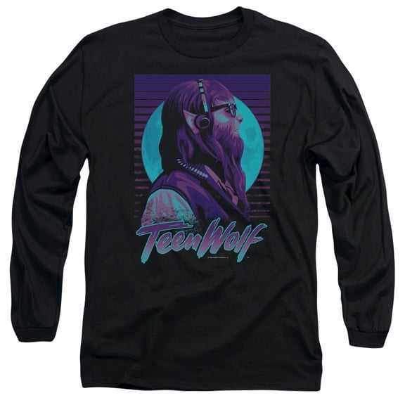 Teen Wolf - Headphone Wolf - Long Sleeve Shirt - XXX-Large