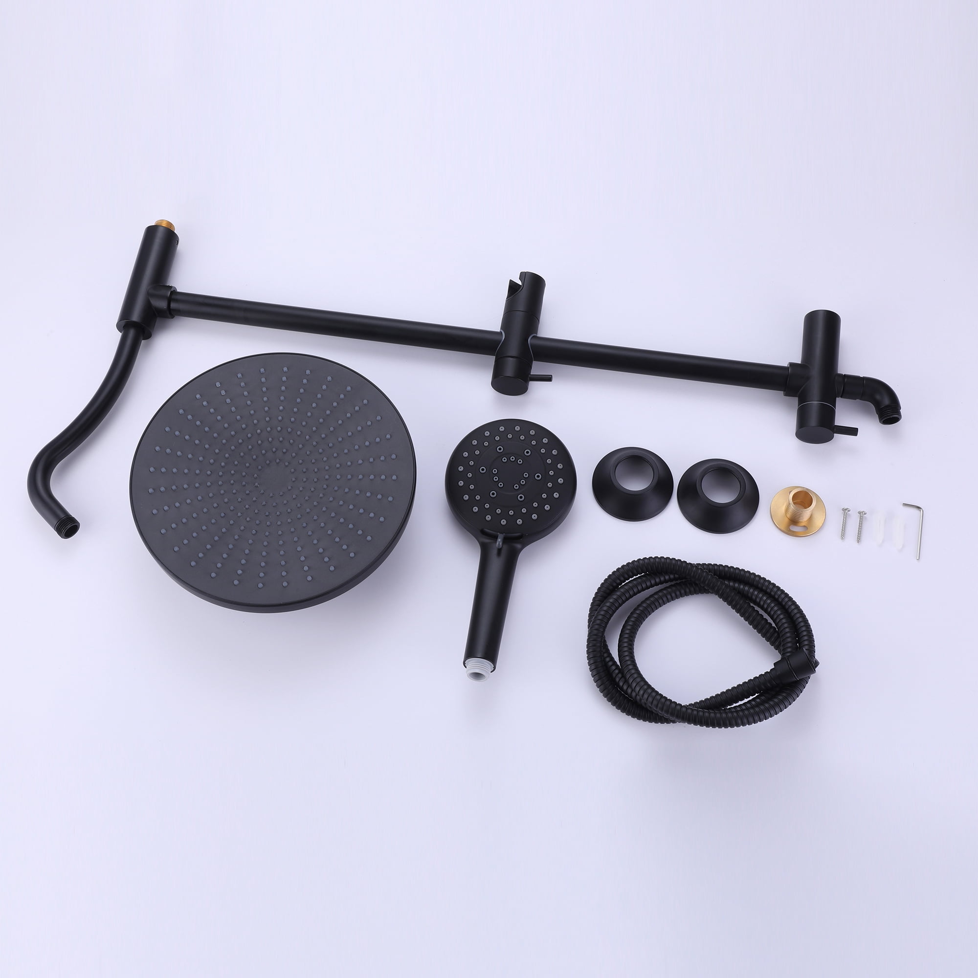 Multi Function Rainfall Shower Head with Hand Shower without Rough-in Valve