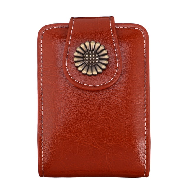 Milisten 1pc Pounch Lipsticks Pounch Lipsticks Case Lip Gloss Carrying Case With Built In Mirror (Wine Red)