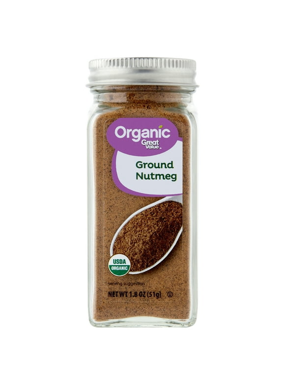 Great Value Organic Ground Nutmeg, 1.8 oz