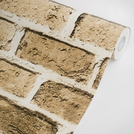- Soil Brick - Vinyl Self-Adhesive Wallpaper Prepasted Wall Decor (Roll)