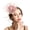 Pink, variant on D-GROEE Retro Style Feather Hat for Women Tea Party Headband Wedding Elegant Bridal Fascinator Feather Mesh Feathers Hair Clip