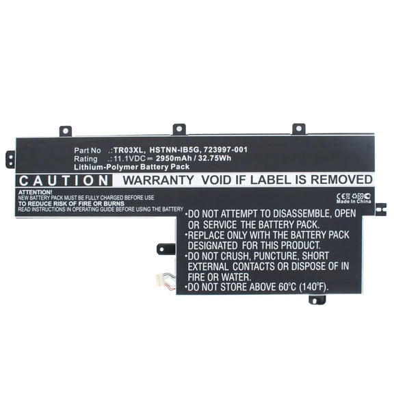 Batteries N Accessories BNA-WB-P4580 Laptops Battery - Li-Pol, 11.1V, 2950 mAh, Ultra High Capacity Battery - Replacement for HP 723922-171 Battery