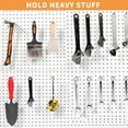 thumbnail image 4 of ENJOYWOOD 34 Piece Stainless Steel Pegboard Accessories and Hooks Set, Black, 4 of 6
