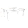 thumbnail image 6 of East West Furniture WEST5-BCH-W Rectangle Table & 4 Wood Seat Dinette Chairs, 5 piece - Black & Cherry, 6 of 7