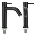 thumbnail image 3 of Stainless Steel Light Luxury Water Tap, G1/2 Thread Sink Faucet, For Bathroom Kitchen Elbow Type Without Tube, 3 of 8