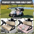 thumbnail image 4 of Whosucclay Rabbit Golf Cart Seat Protector, Anti-Fade 4 Front Pockets 4 Storage Pockets Golf Cart Seat Cover for Yamaha Club Car EZGO, 52.36" x 32.28", 4 of 7
