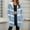 Light Blue, variant on Women Base Zip up Fleece Hoodie Jacket, Stripe Color Block Tops with Pockets, Gradien Thermal Fuzzy Outerwear
