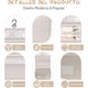thumbnail image 4 of Neceser de Viaje, Neceser Colgante con Gancho, Gran Capacidad, Multicompartimento, Organizador de Maquillaje Multifuncional, Ideal para Viajes, Cosméticos Diarios y Baño (Beige), 4 of 4