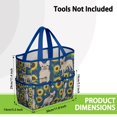 thumbnail image 3 of Garden Tool Bag,French Bulldog Sunflowers Floral Garden Tool Organizer,Garden Gifts,Waterproof Multi-Pocket Garden Tool Storage 11.8x5.5x11.4 Inch(Tools NOT Included), 3 of 6