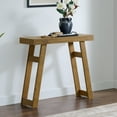 thumbnail image 5 of Alaterre Furniture Lawas Solid Wood Console Table - 36 Inch Small Entryway Table (Oak), 5 of 6