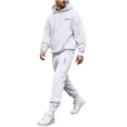 thumbnail image 4 of Ceisia Men's Loose Fit Hooded Sweatshirt & Jogger Pants Set | Casual Warm Two-Piece Tracksuit Gifts, 4 of 5