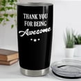 thumbnail image 4 of Thank You for Being Awesome Tumbler Gift Set - Birthday, Christmas, Appreciation Inspirational Gifts for Women, Men, Coworkers - 20oz Stainless Steel Insulated Coffee Travel Mug, 4 of 6