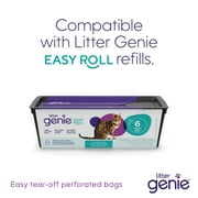 Litter Genie Easy Roll Cat Litter Disposal Pail, Odor Control, Includes Refill Bags & Scoop