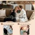thumbnail image 4 of Wedding Gift for Bride and Groom Bridal Shower Engagement Gift Mr and Mrs Gift Couple Blanket Keychain for Bride Unique Newlywed Gift  51" x  59" Design 1, 4 of 6