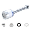 thumbnail image 1 of Aireado del grifo de 360 ​​grados Presión giratoria Boosting Ajustable Agua Ajustable Lavable Fregadero Fregadero Grifo Bubbler Pulverizador Accesorio Tipo largo Inevent HA012280-02, 1 of 7