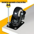 thumbnail image 4 of 4 Pcs Roulettes Robustes Roues en Caoutchouc Rouleaux pour Meubles Roue Roulettes Roulettes 360° Roue Industrielle avec Frein Bureau, Facile à Utiliser, 4 of 7