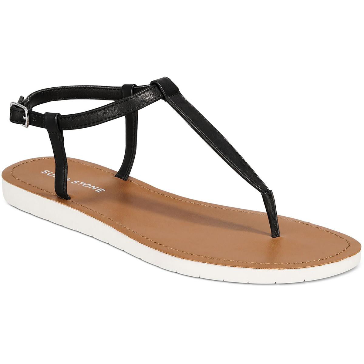 Sun + Stone Womens Kristi Ankle Summer Thong Sandals - Walmart.com
