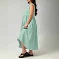 thumbnail image 7 of Karymi Plus Size Bow Keyhole Sleeveless Midi Dress, High Waist A-Line Casual Flowy Summer Dress with Pockets Summer Dresses for Women 2026, 7 of 7