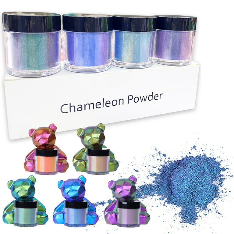 ZUARFY 4 Box/Set Chameleon Mica Powder Color Shift Pigment Powder for Epoxy  Resin 