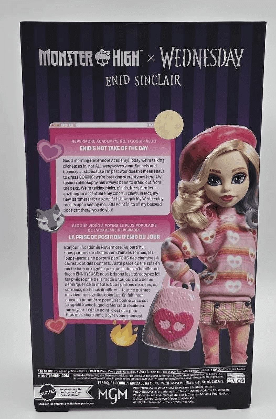 Monster High X Wednesday and Enid Sinclair Doll Bundle Set of 2