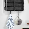 thumbnail image 4 of 3 Bar Towel Rack for Bathroom Wall Mounted, Space Saving Towel Organizer with High Storage Capacity, Holds Multiple Rolled Towels, Black, 4 of 13