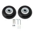 thumbnail image 2 of Roues de Roulette de Valise 2pcs Remplacement Muet Roues Pivotantes en Caoutchouc Roulements Kits de Réparation, Usure, Rotation à 360 Degrés, 2 of 8
