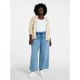 thumbnail image 3 of Terra & Sky Women's Plus Size High Rise Knit Denim Pants, 27" Inseam, Sizes 0X-4X, 3 of 5