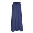 thumbnail image 2 of Una Línea de Vestidos de Verano para las Mujeres 2025 sin Mangas Vestido de Noche Suave, Cuello en V Plisado Vestido de Sueño Ligero, 2 of 6