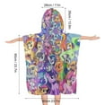 thumbnail image 2 of My Lit-tle Pony Hooded Towels for Kids - Soft Kids Beach Towel for 3-10 Years Boys Girls - Beach Hooded Poncho - Absorbent Pool Towels - Toddler Bath Towels Wrap - Swim Towels, 2 of 8