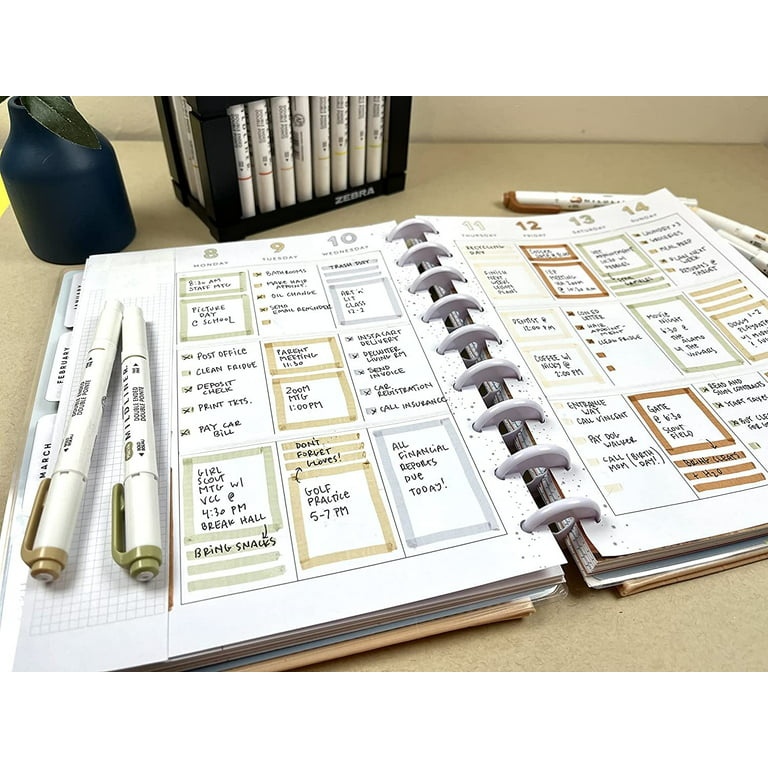 Zebra Mildliner Neutral Colors 5 pk - Con*Quest™ Journals