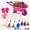 Purple, variant on JoyStone Kids Gardening Tool Set with Wheelbarrow and Watering Can, 16-Piece Set with Wooden-Handle Tools, Ages 3-6
