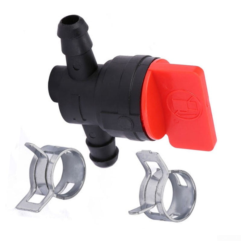 1/4 In-Line Straight Fuel Gas Shut Cut-Off Valve Petcock For Motorcycle Engine 