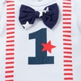 thumbnail image 5 of OAVQHLG3B 4th July Baby Girl Outfits Bow T Shirt+American Flag Shorts, 5 of 9