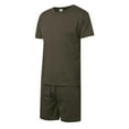thumbnail image 4 of Bcfgryg Men's Summer Casual Suits Breathable Mesh T Shirt And Shorts Activewear Set For Yoga Gym School Outing Comfortable Athletic Outfit Men’s Casual Sets, 4 of 5