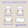 thumbnail image 3 of Hvnde  Luxury Hotel Quality Bed Pillows For Sleeping, Low Allergy Polyester Fiber Cover, Premium Soft Down Alternative Fill For Back, Stomach Or Side Sleepers, Ergonomic Design, Deep Sleep, 3 of 8
