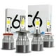 thumbnail image 2 of Bombillas LED para coche, faros delanteros de 72W, COB, 880 K, 881 K, 8000Lm, C6, 1 piezas, H27, 9004, H3, 9006, HB2, 9005, H7, H4, H1, H8, H9, HB4, H11, 6000, 3000 huangjie unisex, 2 of 2