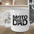 thumbnail image 3 of Moto Dad Motorcyclist Dirt Bike Rider Gift Mug for Fathers, 3 of 4
