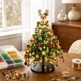 thumbnail image 2 of TACILIP Room Decor, 1PC DIY Beaded Christmas Tree Kit Handmade Mini Tabletop Xmas Tree With Light 3 Styles Topper Decor Gift, Gifts for Her, 2 of 7