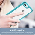 thumbnail image 3 of Case for iPhone 7 Plus 8 Plus Case Slim Dropproof [Defend from Drop/Scratch/Slip/Fingerprint] Clear Acrylic Hard Back Soft TPU Bumper Hybrid Phone Cover for iPhone 7 Plus 8 Plus-Crystal Blue, 3 of 13