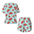 thumbnail image 5 of Lsque Watermelon Women's Short-Sleeved Pajama Set - 2 Piece Soft and Lightweight Sleepwear Set-3X-Large, 5 of 9