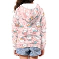 thumbnail image 5 of chaqlin Cat Hoodies for Girls 6-7 Cute Full Zip Hoodie Sweatshirt Casual Long Sleeve Hooded Jackets Kids Sweater Top with Kangaroo Pocket Fall/Winter Fashion Clothing, 5 of 6
