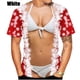 thumbnail image 2 of Camiseta navideña para hombre, camiseta roja con cuello redondo de Papá Noel para hombre, ropa de calle de gran tamaño a la moda, Tops de manga corta, ropa Harajuku para hombre, 2 of 4