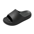thumbnail image 2 of Women's Cloud Slide Womens Shower Shoes Comfortable Soft Shower Slide Sandals Non-Slip Quick Dry Summer Beach Shoes Black 5.5 [EU-36], 2 of 4